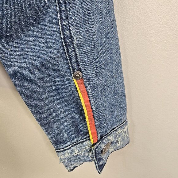 Lip Service Against Society Y2K Embellished Punk Grunge Denim Jacket Medium - Picture 8 of 10